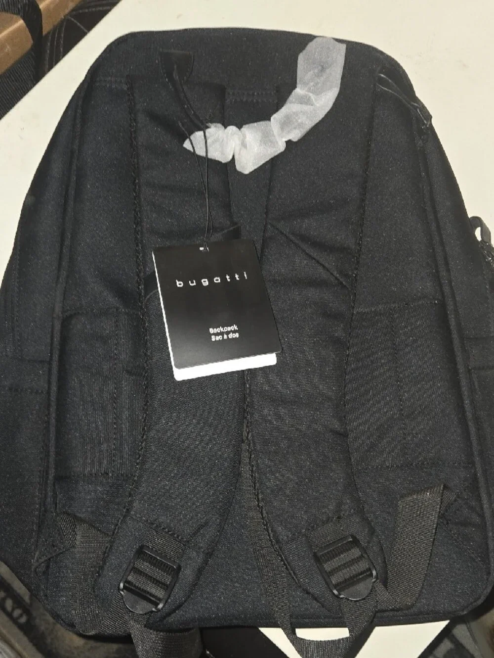 Black Men's Bugatti Backpack - Casual Everyday Bag